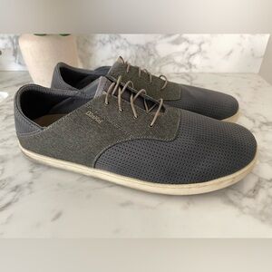 Olukai Nohea Moku Shoes Mens Size 14 Grey Slip On Boat Beach Casual Sneakers